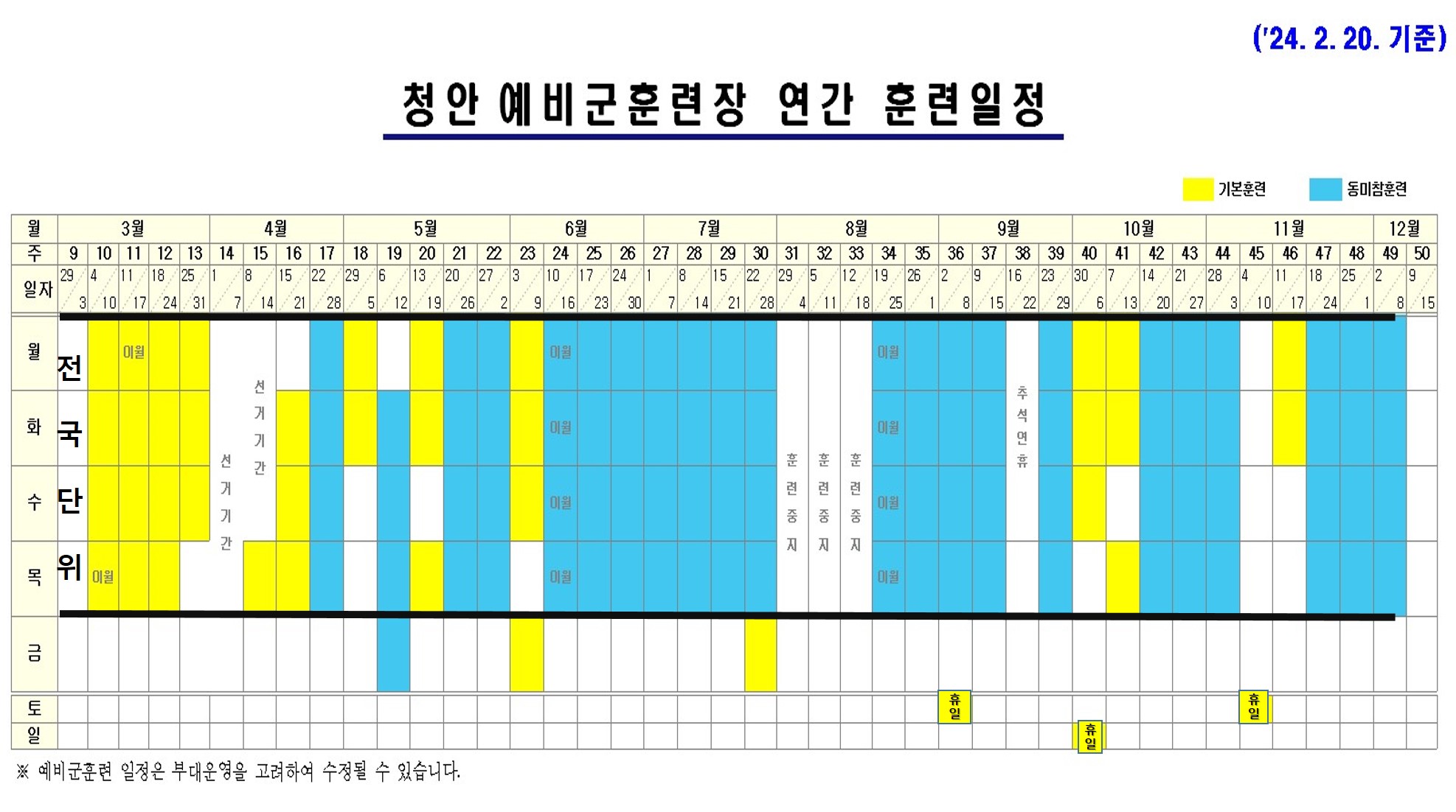 학업여건 보장 위한 전국단위 및 휴일예비군 신청방법의 사진 2