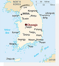 korea map